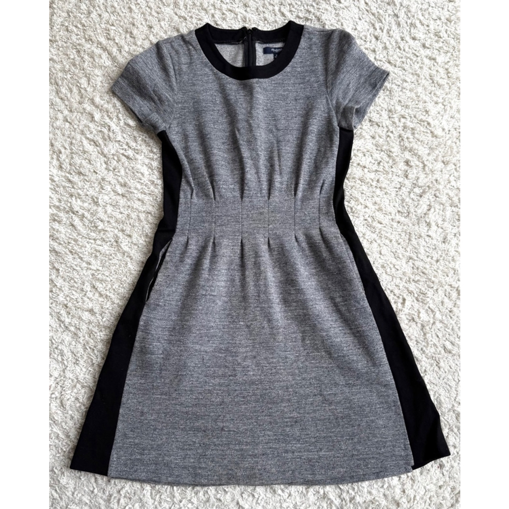 Women's Madewell Dress Size 0 Gray and Black